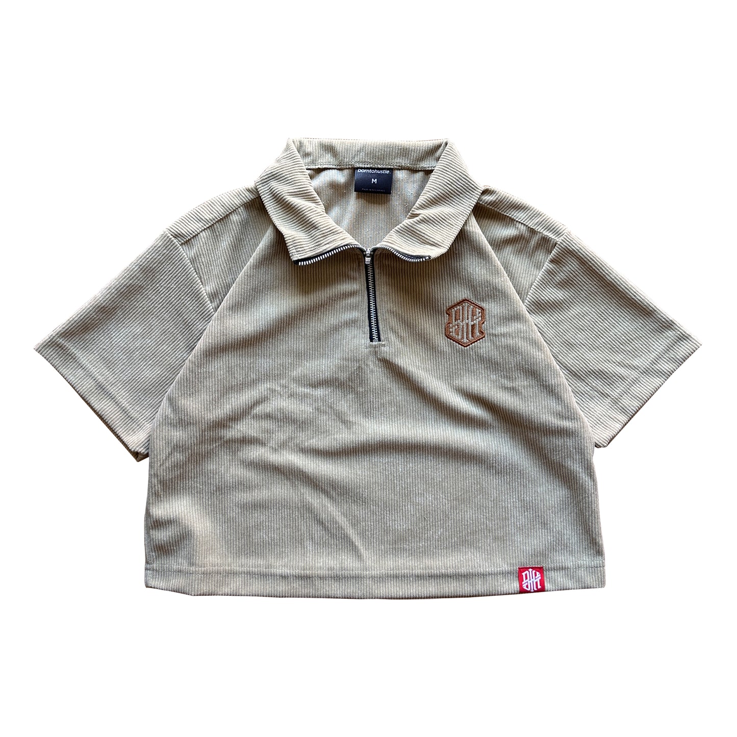 BTH - CROPPED CORDUROY QUARTER ZIP WORKWEAR