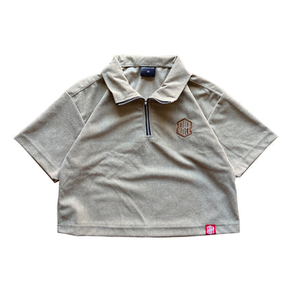 BTH - CROPPED CORDUROY QUARTER ZIP WORKWEAR