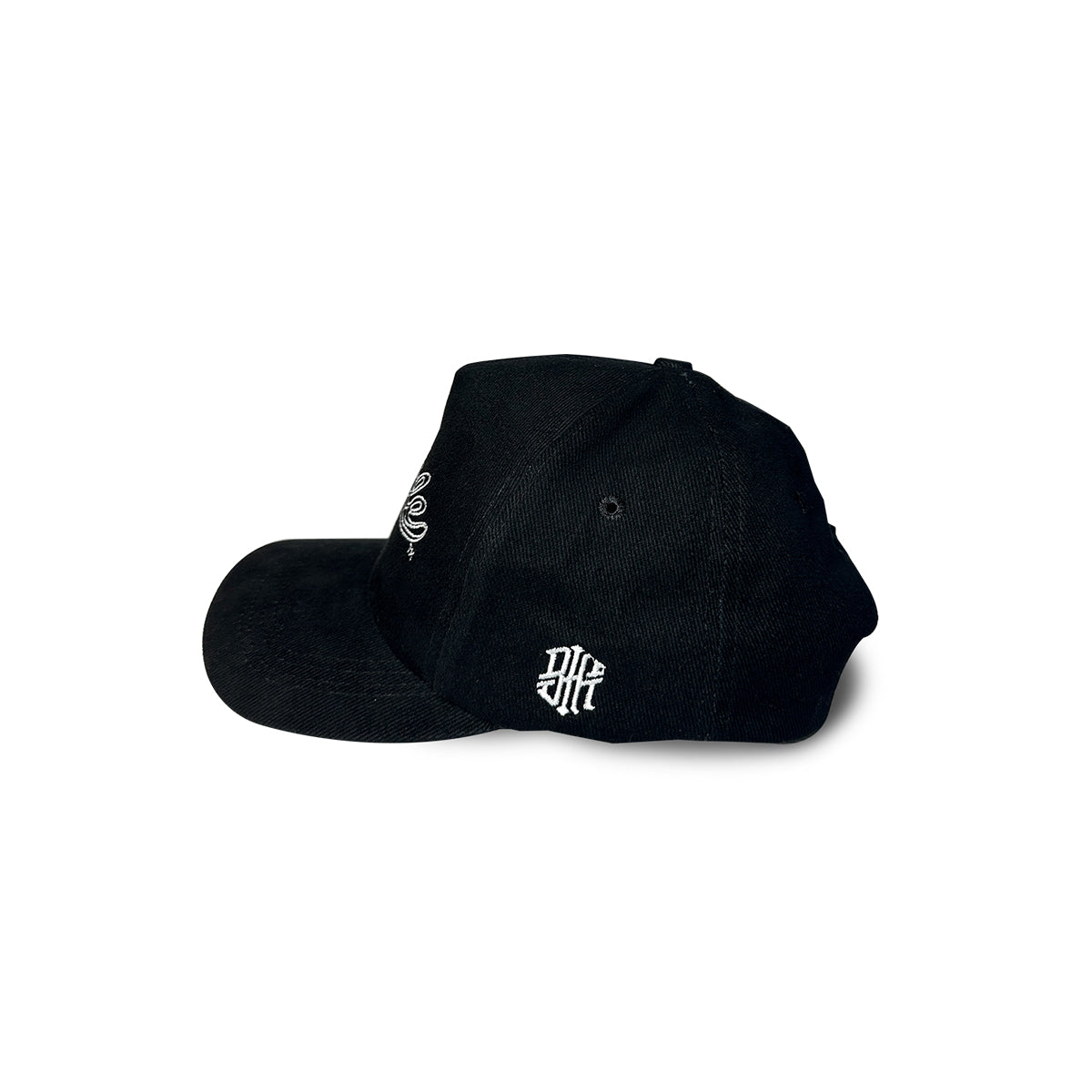 BTH CURSIVE STRUCTURED 5 PANEL BASEBALL CAP